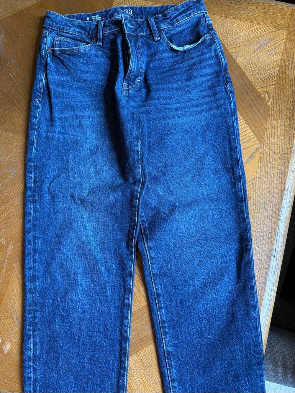 Boyfriend jeans by a.n.a Dark Blue Relaxed Straight Jeans